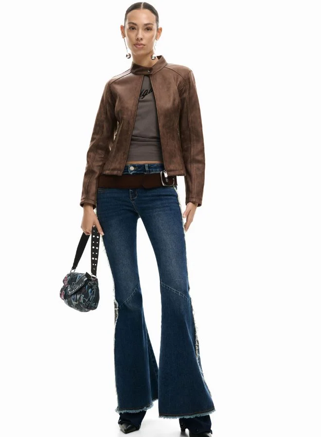 DESIGUAL Faux Leather Jacket